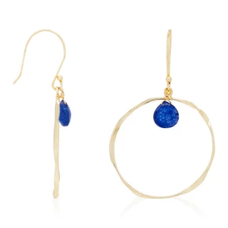 Boucles d'oreilles "Véro" Lapis