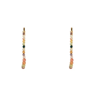 Boucles d'oreilles "Solaire" Agate mul...