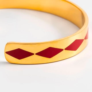 Bracelet Jonc HYDROS  rouge finition d...
