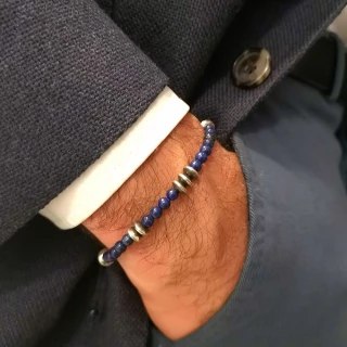 Bracelet Homme "LOHAN" avec perles d'A...