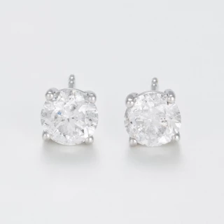 Boucles d'oreilles Or Blanc et Diamant