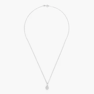 Pendentif Or Blanc et Diamant