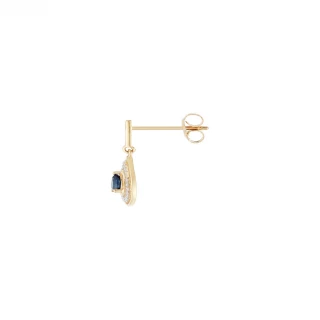 Boucles d'oreilles Or Jaune Diamant et...