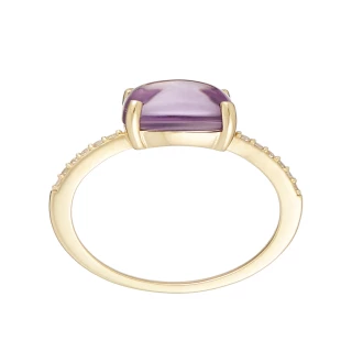 Bague "Livia" Or jaune et Améthyste