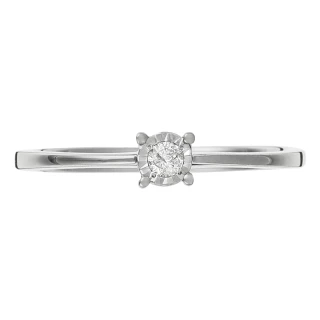 Bague " Dorothée" Or blanc et Diamant