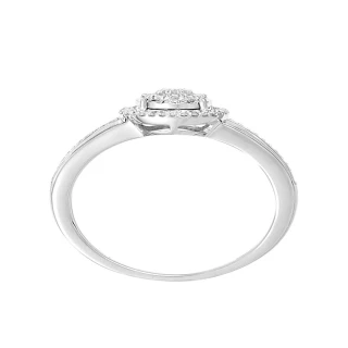 Bague " Manon" Or blanc et Diamant