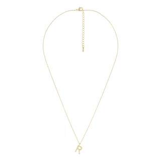 Collier Lettre R Bambou