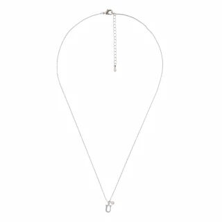 Collier Lettre U Zirconium