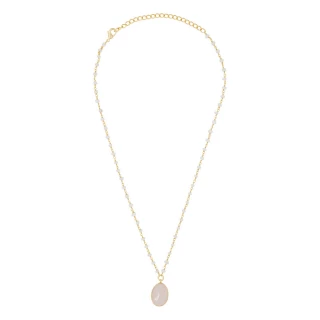 Collier "Adassa" Quartz Rose