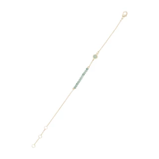Bracelet doré et Aventurine