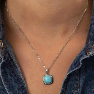 Pendentif "Aguaje" Turquoise 2,7ct et...