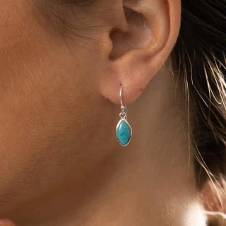 Boucles d'oreilles "Verónica" Turquois...
