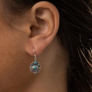 Boucle d'oreilles "Verdolaga" Tourquoi...