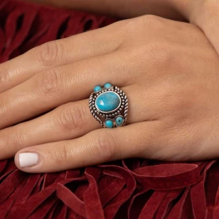 Bague "Kankin Turquoise" Argent 925