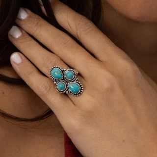 Bague "Awa Turquoise" Argent 925