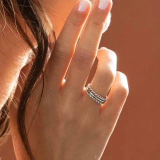 Bague "Ceibo" Argent Massif 925/1000