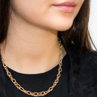 Collier double rang Louisa