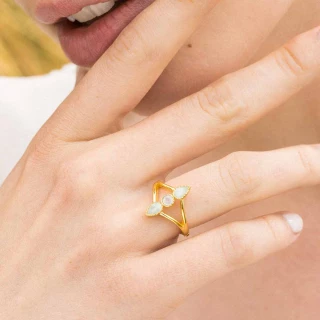 Bague ajustable"Constellation" Amazoni...