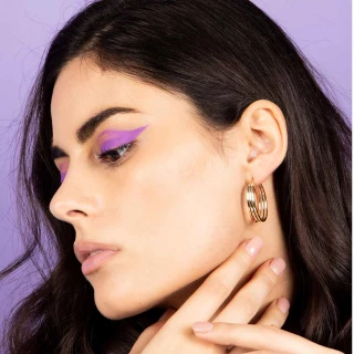 Boucles d'oreilles Or tricolore
