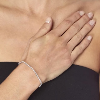 Bracelet Or Blanc et Diamant