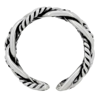 Bague Homme ajustable "Pluvio" Argent...