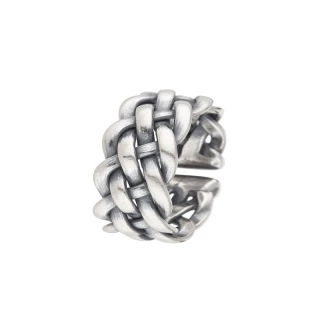 Bague ajustable Homme Argent "Baleri"